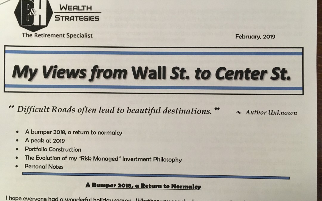 My Views from Wall St. to Center St. – February 2019